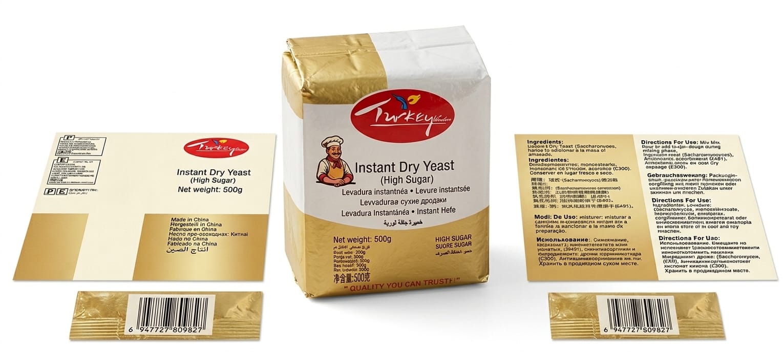 Turkey Instant Dry Yeast High Sugar 500g Baking Yeast